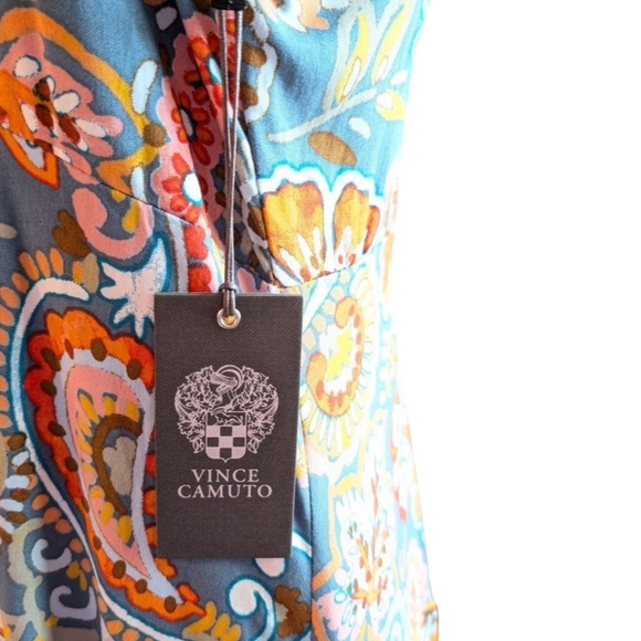 Vince Camuto "Afterglow" Paisley Midi Dress - NWTSize: M - Picture 7 of 12